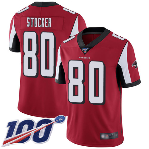 Atlanta Falcons Limited Red Men Luke Stocker Home Jersey NFL Football #80 100th Season Vapor Untouchable